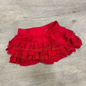 Koala Kids Red Layered Skirt